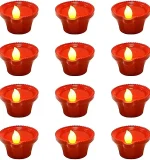 Perpetual WatSer ensor Diya for Home Decoration - 6 Pcs Electric Flameless & Smokeless LED Diya Lights, Candle for Home Decor, Diwali Festivals Decoration,Christmas,New Year, Festive(A)